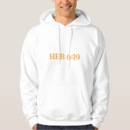 Hebreeën 6:19 Hoodie Verankerd in Christus-ontwerp