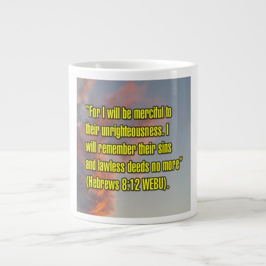 Hebreeën 8:12 WEBU mok (Voorkant)