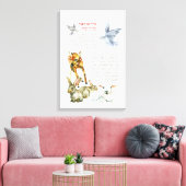 Hebreeuw Modeh Ani Morning Prayer Joodse kinderen Canvas Afdruk (Insitu (Woonkamer))