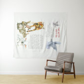 Hebreeuw Modeh Ani Morning Prayer Joodse kinderen Wandkleed (In Situ (horizontaal))