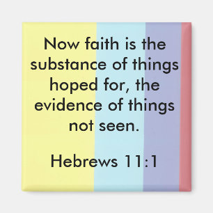Hebreeuwen 11:1 geloof Magnet