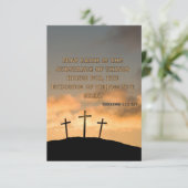 Hebreeuwen 11:1 KJV Bijbel Verse Pic Flat Greeting Kaart (Staand voorkant)