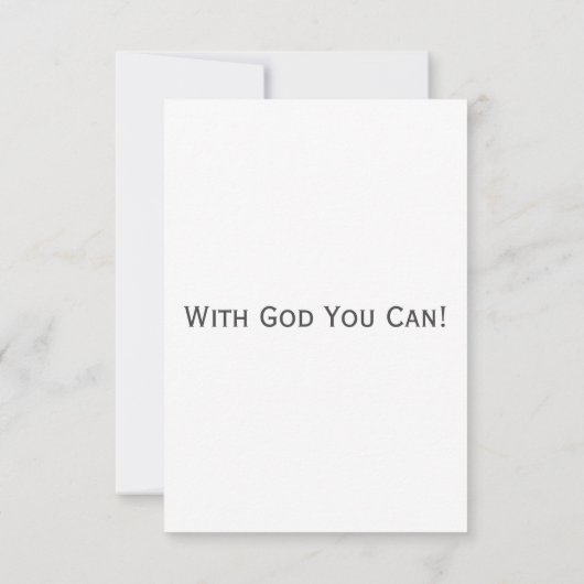 Hebreeuwen 11:1 KJV Bijbel Verse Pic Flat Greeting Kaart (Achterkant)