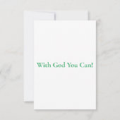 Hebreeuwen 11:6 KJV Bijbel Verse Pic Flat Greeting Kaart (Achterkant)