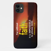 Hebreeuwen 11:6 ZONDER FAITH Christelijke Manuscri Case-Mate iPhone Case (Achterkant)