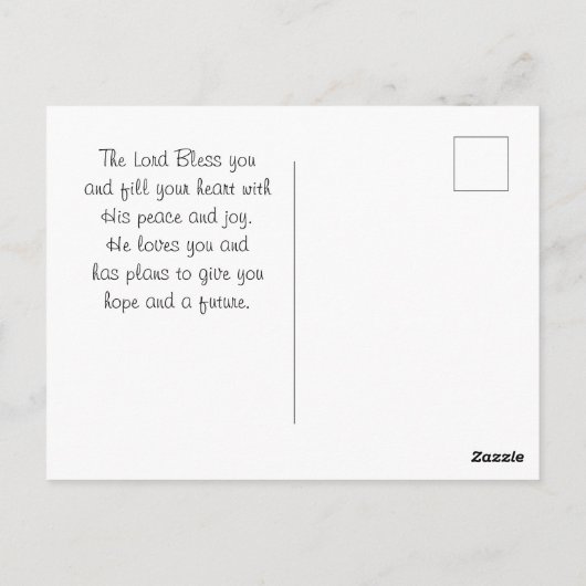 Hebreeuwen 11:6 zonder FAITH onmogelijke God Briefkaart (Achterkant)