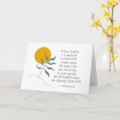 Hebreeuwen 11:6 zonder FAITH onmogelijke God Kaart (Gele Bloem)