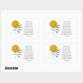 Hebreeuwen 11:6 zonder FAITH onmogelijke God Rechthoekige Sticker (Vel)