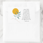 Hebreeuwen 11:6 zonder FAITH onmogelijke God Rechthoekige Sticker (Tas)