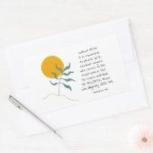 Hebreeuwen 11:6 zonder FAITH onmogelijke God Rechthoekige Sticker (Envelop)