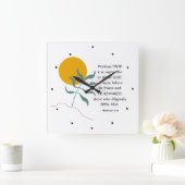 Hebreeuwen 11:6 zonder FAITH onmogelijke God Vierkante Klok (Huis)