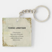 Hebreeuwen 11:6 Zonder geloof is het onmogelijk... Sleutelhanger (Achterkant)