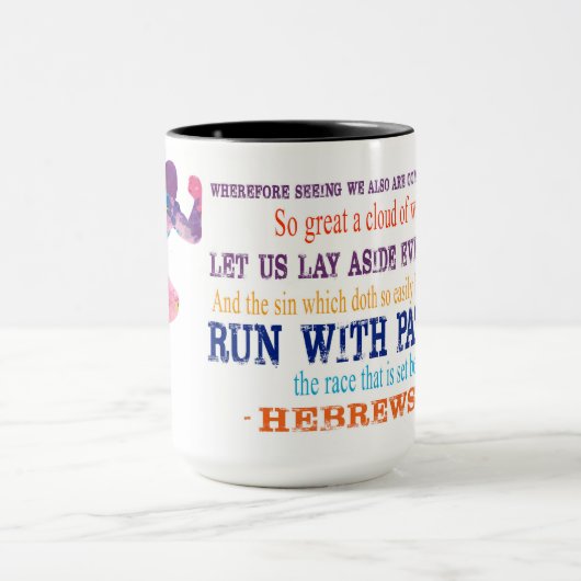 Hebreeuwen 12:1 "stel de Mok van de Ras"in werking (Midden)