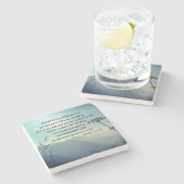 Hebreeuwen 12:27-28 ALLES DAT KAN WORDEN GESCHAKT Stenen Onderzetter (Zijkant)