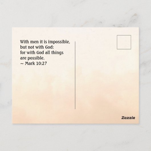 Hebreeuwen 12:28 een Koninkrijk dat niet kan worde Briefkaart (Achterkant)