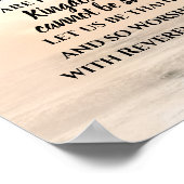 Hebreeuwen 12:28 een Koninkrijk dat niet kan worde Poster (Hoek)