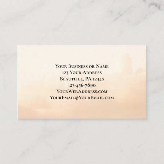 Hebreeuwen 12:28 een Koninkrijk dat niet kan worde Visitekaartje (Achterkant)