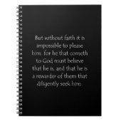 Hebreeuwen voor Scriptcitaat 11 6 Notitieboek (Voorkant)