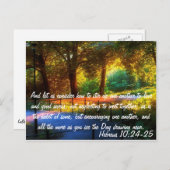 Hebreeuws 10:24-25 briefkaart (Voorkant / Achterkant)