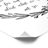 Hebreeuws 11:1, Bijbelse wandkunst, Faith Foto Afdruk (Hoek)