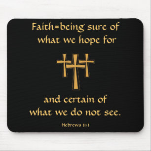 Hebreeuws 11:1 Mousepad Muismat