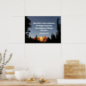 Hebreeuws 11:1 Nu is geloof de kern van dingen Poster (Keuken)