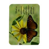 Hebreeuws 11:1 vlinder magneet (Verticaal)