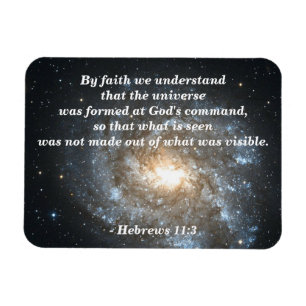 Hebreeuws 11:3 Gods Creation Magnet Magneet