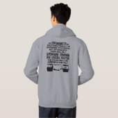 Hebreeuws 12:11 - Discipline Quote for Lifters Hoodie (Achterkant volledig)