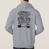 Hebreeuws 12:11 - Discipline Quote for Lifters Hoodie (Achterkant)