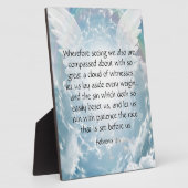 Hebreeuws 12:1 fotoplaat (Zijkant)