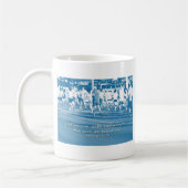 Hebreeuws 12:1 Laten we de race leiden Koffiemok (Links)