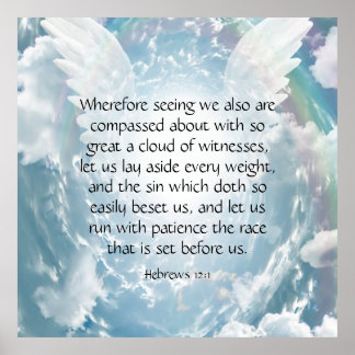 Hebreeuws 12:1 poster
