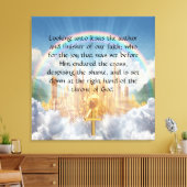 Hebreeuws 12:2 canvas afdruk (Insitu (Woonkamer))