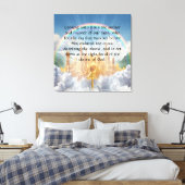 Hebreeuws 12:2 canvas afdruk (Insitu (Slaapkamer))