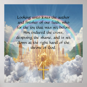 Hebreeuws 12:2 poster