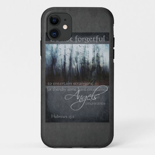 Hebreeuws 13:2 Angel Quote Case-Mate iPhone Case (Achterkant)