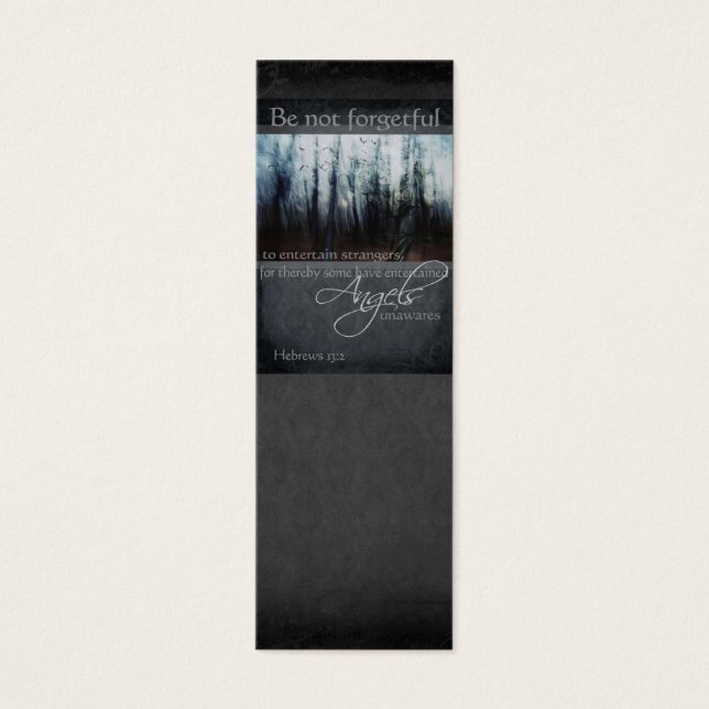 Hebreeuws 13:2 Angel Quote Mini Visitekaartjes (Voorkant)
