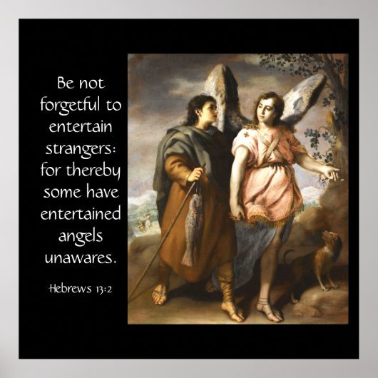 Hebreeuws 13:2 poster (Voorkant)