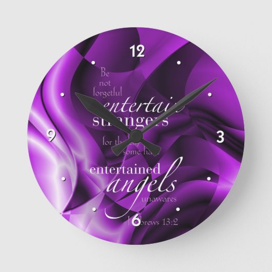 Hebreeuws 13:2 ronde klok (Voorkant)