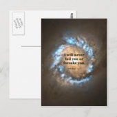 Hebreeuws 13:5 briefkaart (Voorkant / Achterkant)