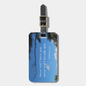 Hebreeuws 13:5 Ik zal je nooit verlaten Bagagelabel (Voorkant verticaal)