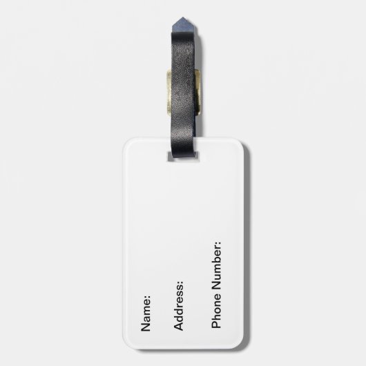 Hebreeuws 13:5 Ik zal je nooit verlaten of in het Bagagelabel (Achterkant verticaal)