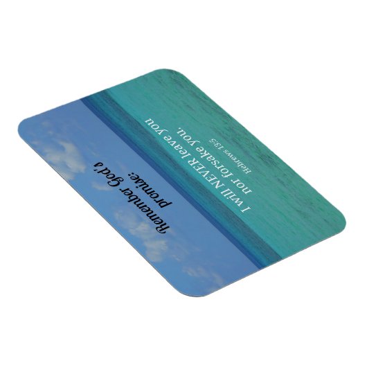 Hebreeuws 13:5 Ik zal je nooit verlaten of in het Magneet (Rechterzijde)