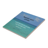 Hebreeuws 13:5 Ik zal je nooit verlaten of in het  Tegeltje (Zijkant)