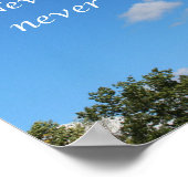 Hebreeuws 13:5 Ik zal je nooit verlaten Poster (Hoek)