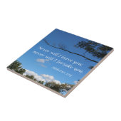 Hebreeuws 13:5 Ik zal je nooit verlaten Tegeltje (Zijkant)