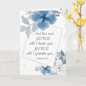 Hebreeuws 13:5 NOOIT zal ik je verlaten Kaart (Gele Bloem)