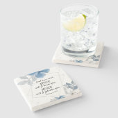 Hebreeuws 13:5 NOOIT zal ik je verlaten Stenen Onderzetter (Zijkant)