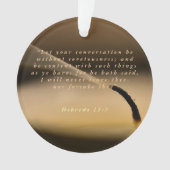 Hebreeuws 13:5 ornament (voorkant)